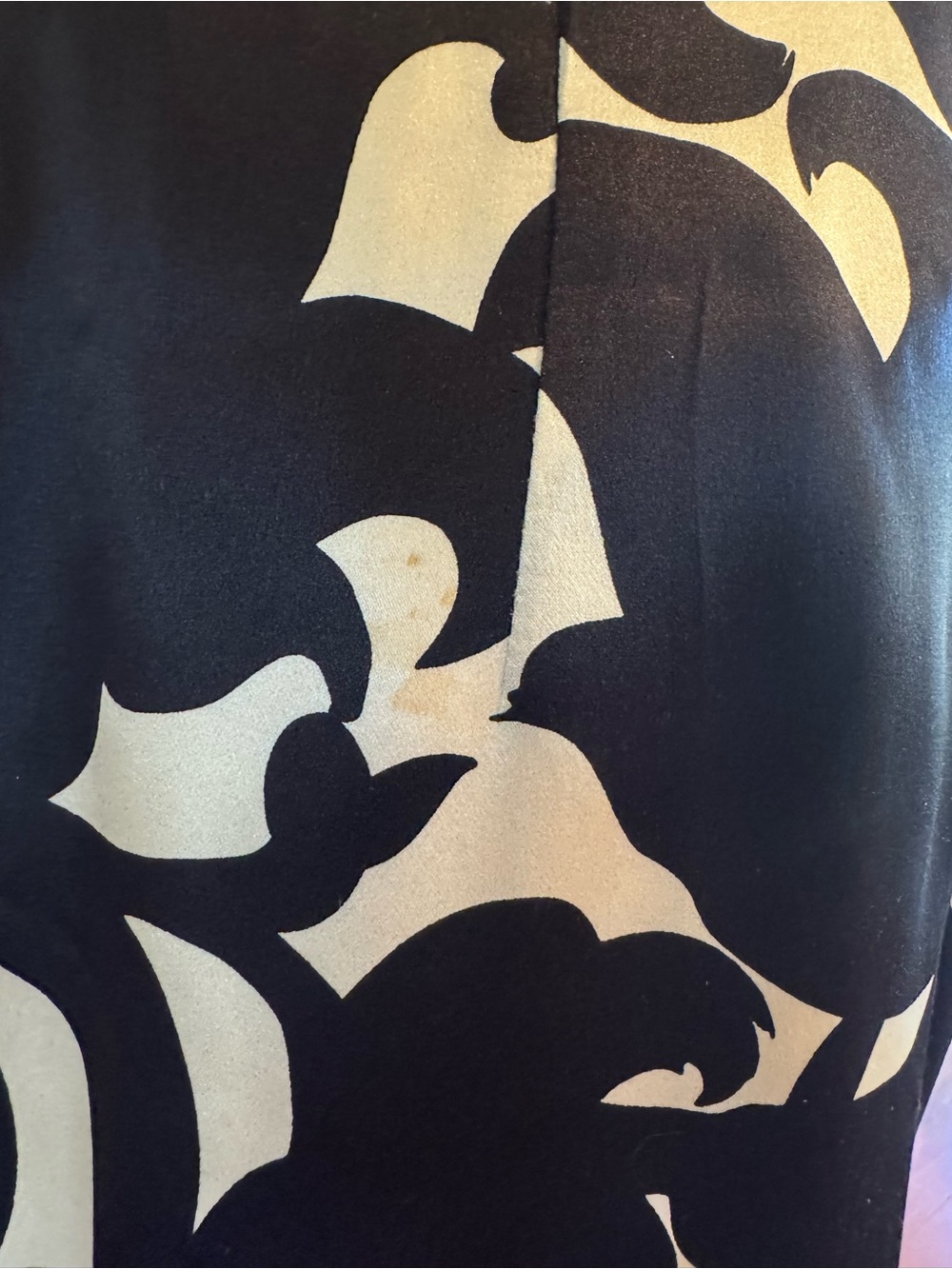 Milly of New York 100% Silk Strapless Black & Cream Dress Size 4 - Picture 15 of 15